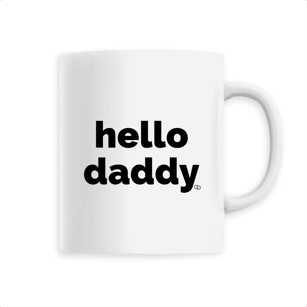 HELLO DADDY mug - GARÇON GARÇON- blanc -imprimé - tasse - made in france - café -thé - monsieur tshirt - le t-shirt propre -gay - RAD - QUEER - LGBTQIA - RONDORFF- FELICIA AUSSI