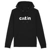 CATIN hoodie -garçon garçon- noir - blanc - imprimé - coton bio - made in france - unisexe -tshirt - monsieur tshirt - le t-shirt propre GAY QUEER LGBTQIA 