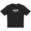 COCK J'ADORE tee-shirt oversize -garçon garçon- noir - blanc - imprimé - coton bio - made in france - unisexe -tshirt - monsieur tshirt - le t-shirt propre GAY QUEER LGBTQIA 
